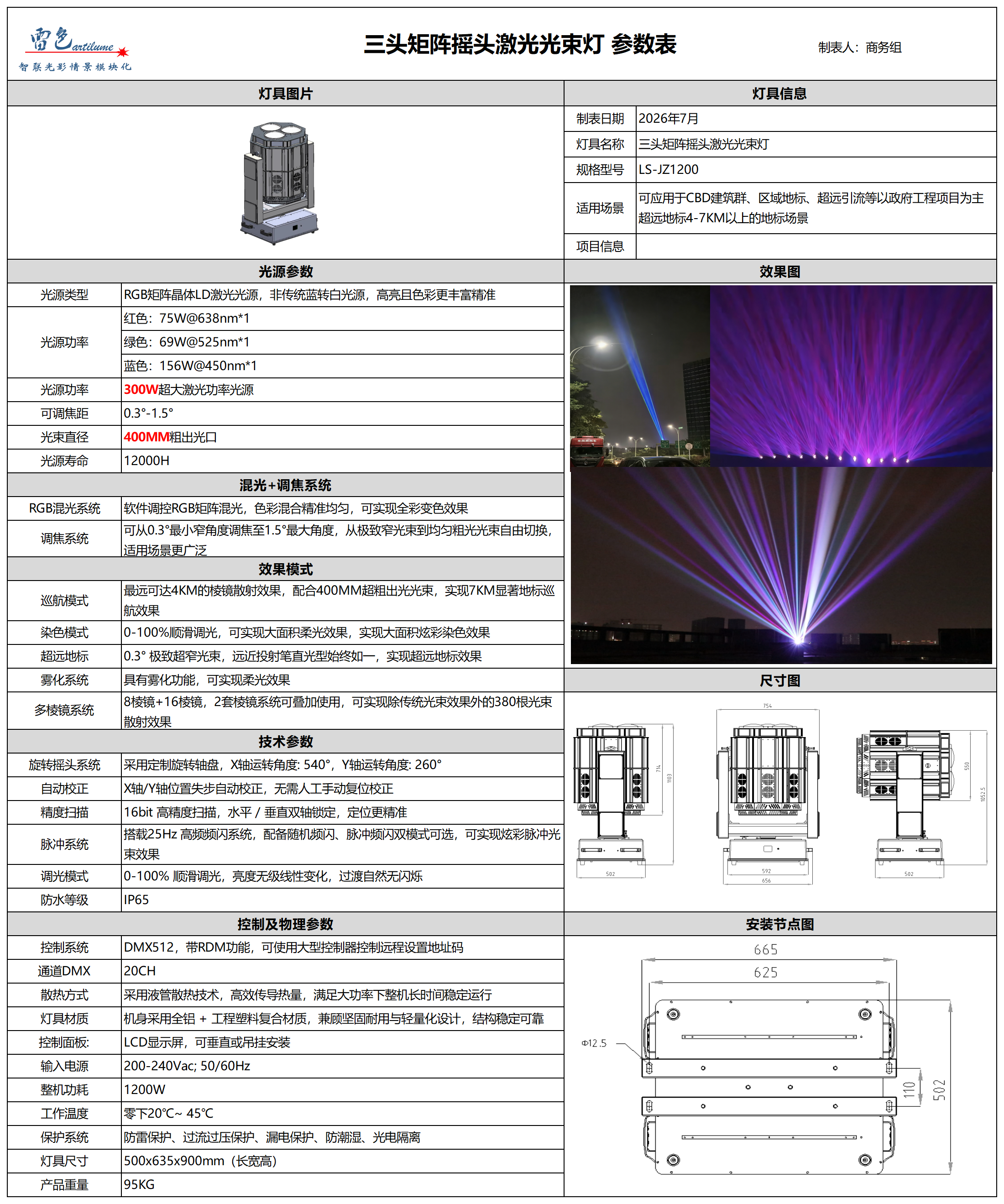 300W三头矩阵摇头激光光束灯参数表_Table 1.png
