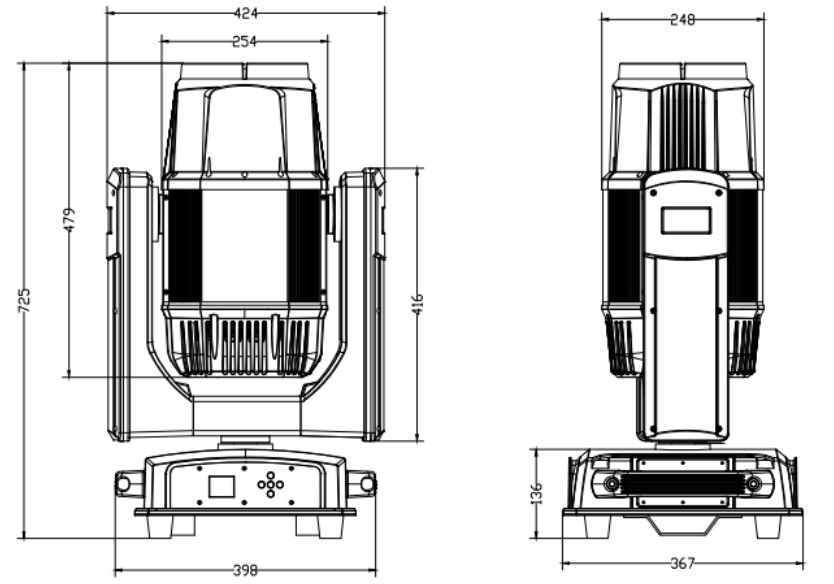 380W防水光束灯 LS-380(图1)