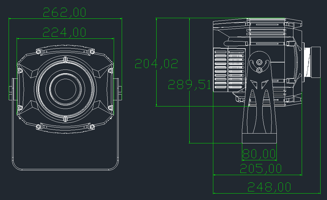 150W  LED图案投影灯 LS-QC150(图1)